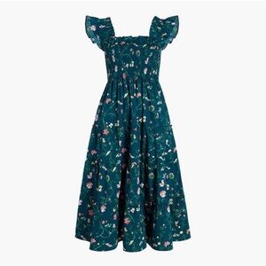 Floral Teal Midi Dress
